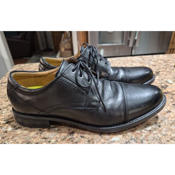 Florsheim ComforTech Ortholite Mens Size 8.5D Leather Cap Toe Oxford Shoes Black main image 8